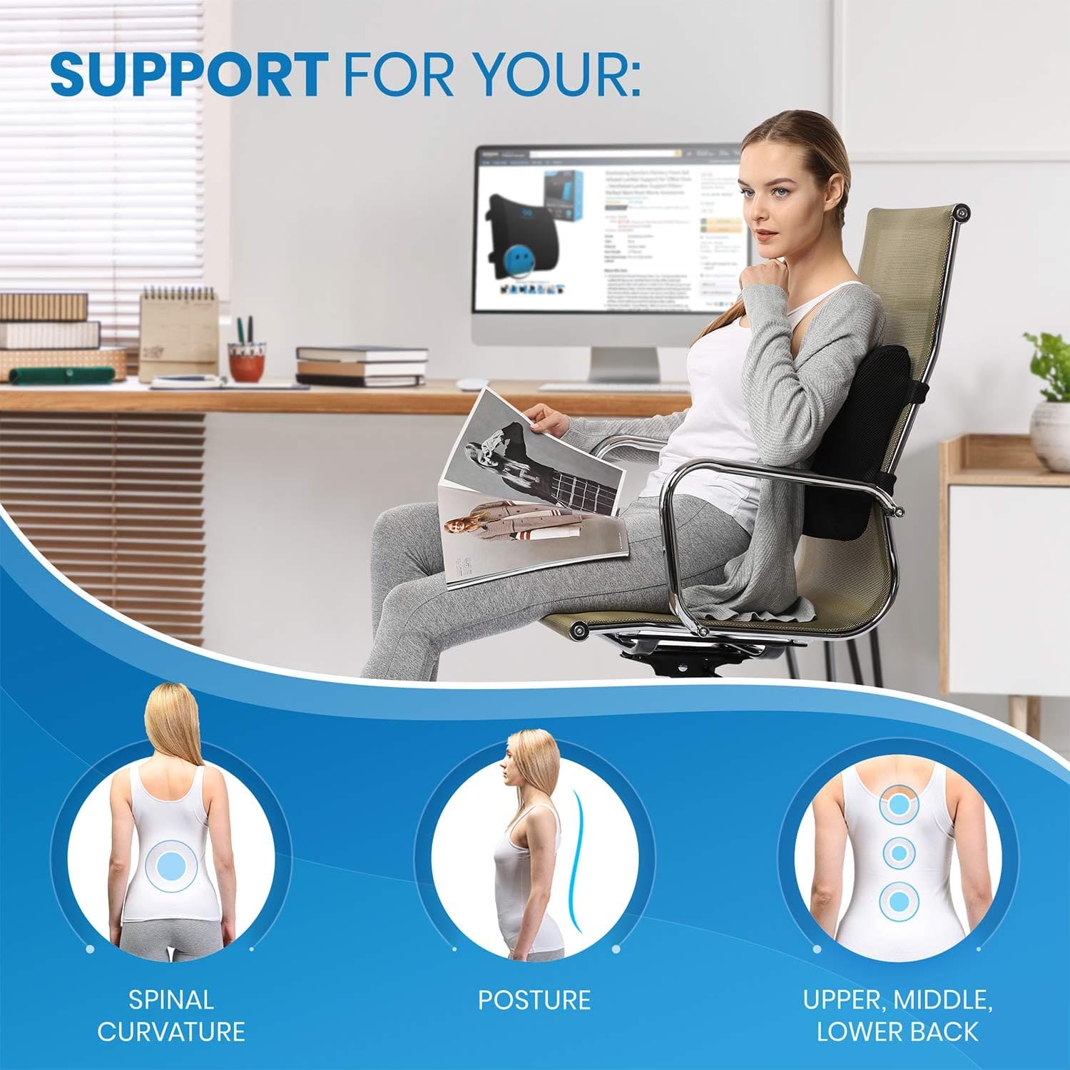 Perfect Posture Pillow Lumbar Support
